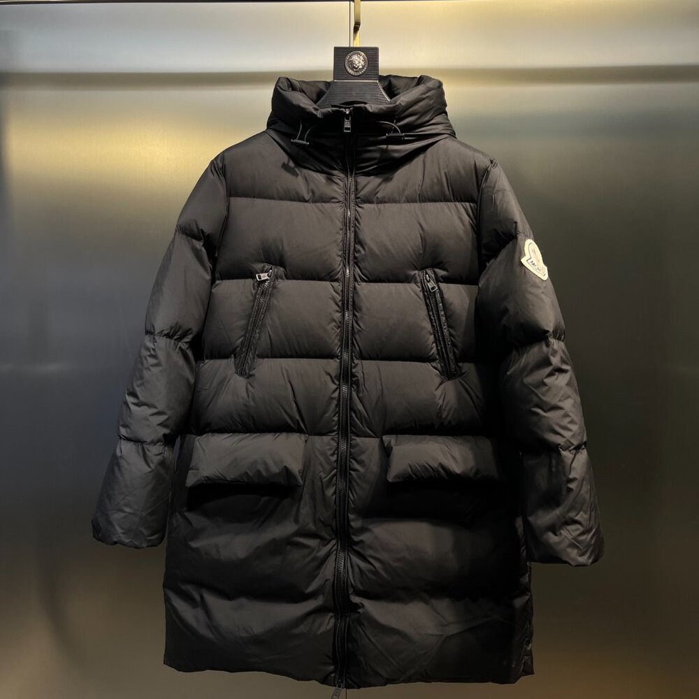 Moncler Long Black Down Coat – Authentic, Excellent Condition